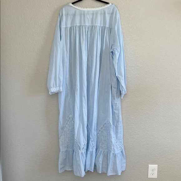 Eileen West MOONLIGHT SONATA Cotton Lawn 58" Long Ballet Nightgown Robe. Size 3X - Picture 6 of 10